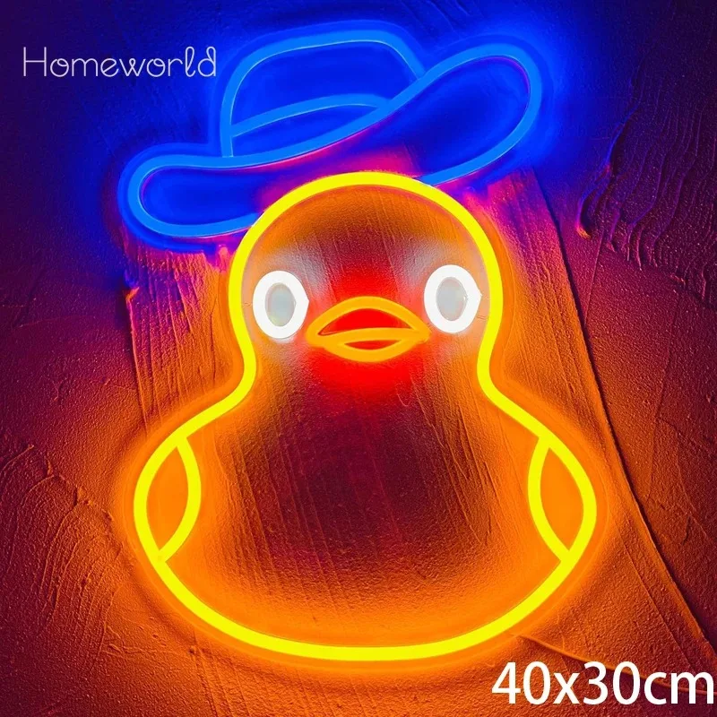 

Duck Neon Sign for Kids Room Decor Wall Sign Business LED Sign Neon Light for Bedroom Decor Party Decoration Bedroom Decor