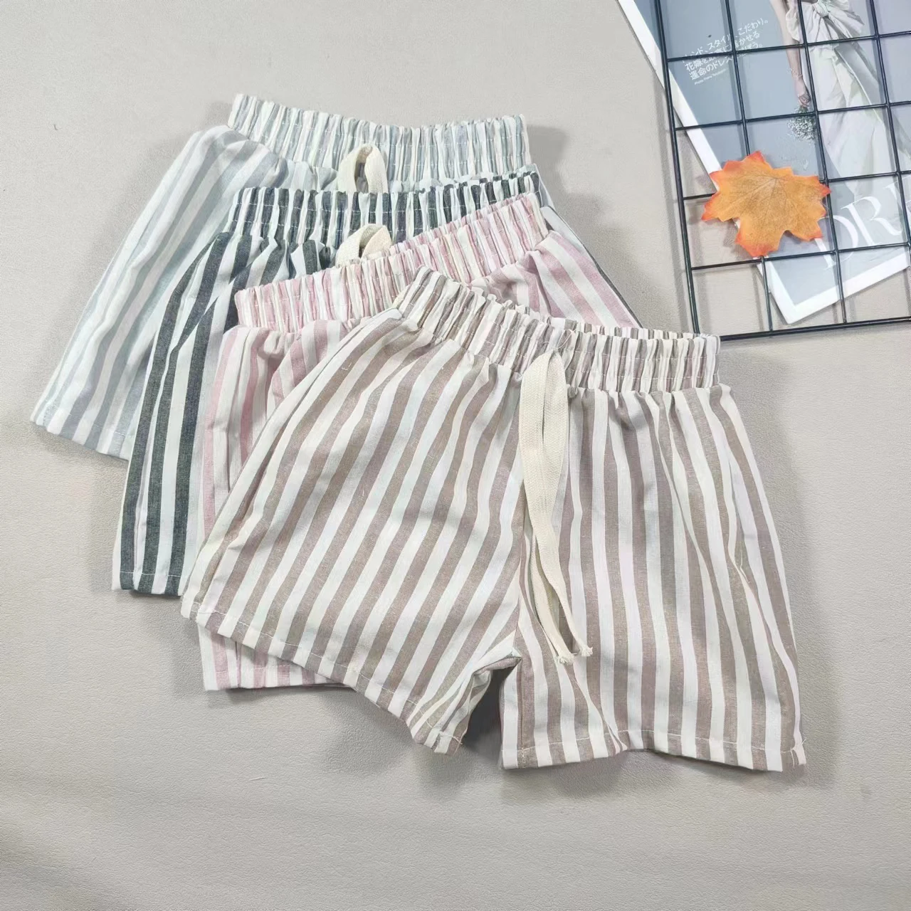 Kinder shorts Kinder hosen Einzelstück Hosen aus reiner Baumwolle Jungen Freizeit hosen Mädchen Shorts Baby jacken Hosen im britischen Stil – Detail 1