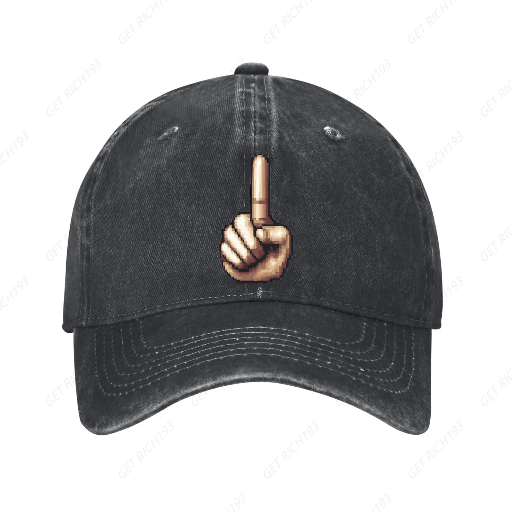 

Pixel No Washed Baseball Cap Vintage Adjustable Dad Hat Men Women Gift Unstructured Cotton Cap