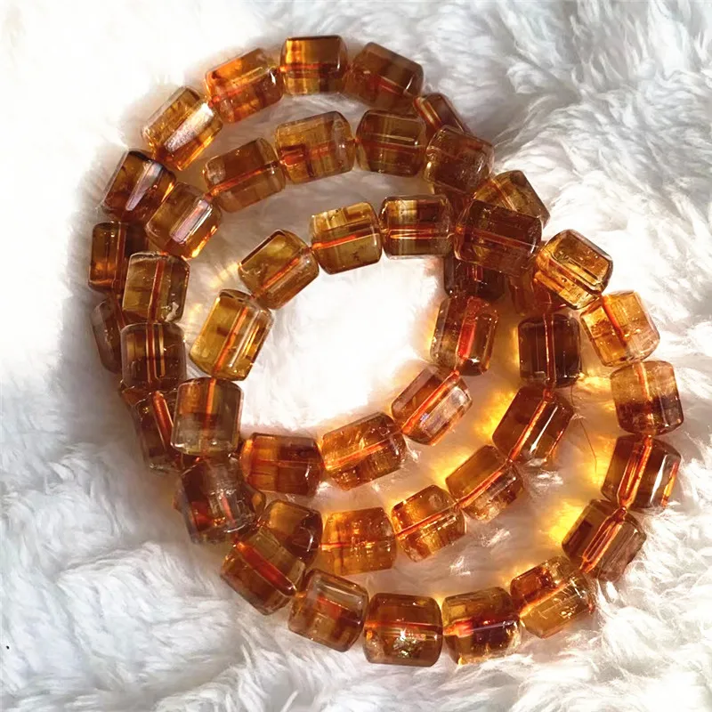 Natural Citrine Shaped Bead Fashion Violence Brazil Yellow Bracelet