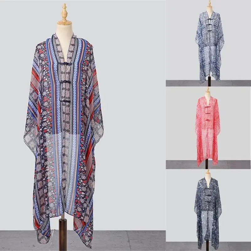 

Y88A Lightweight Knot Tie Sun Shawl Breathable Fabric For Women Casual Summer Outfits