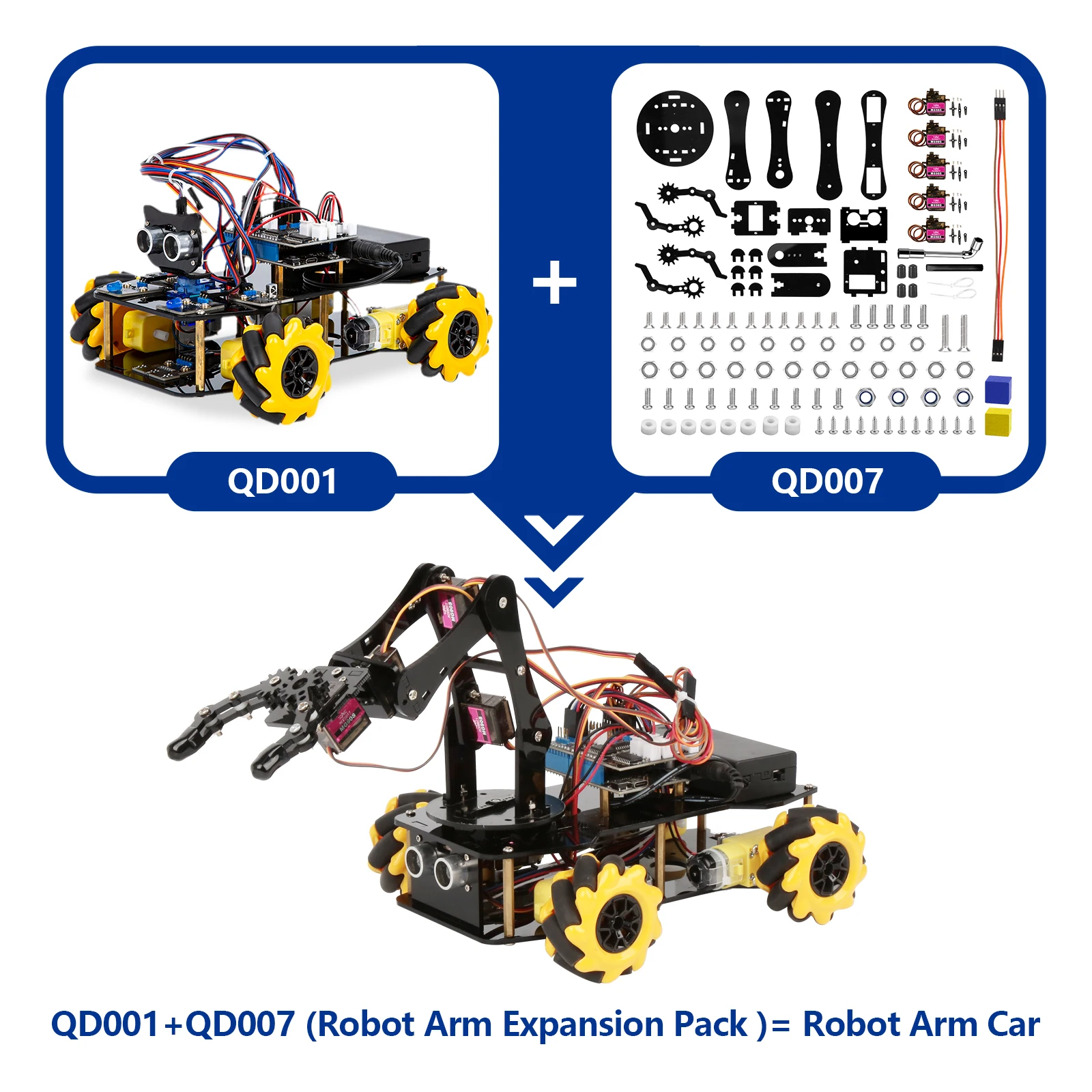 ESP32 Smart Robot Car Kit Zdalnie sterowany samochód do projektu programowania Arduino STEM Education Science Coding Kit — zdjęcie produktu 4
