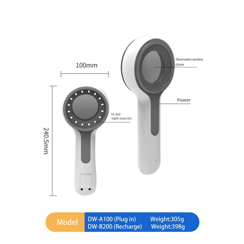 Détecteur de machine de salon à domicile bien fait-Spa Test de beauté Soins du visage Détecteur d'analyse grossissante du visage Détecteur de peau (B)