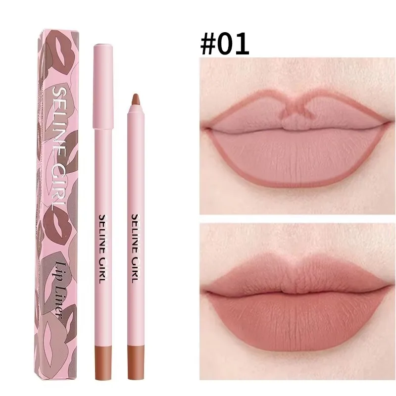 Lápiz labial mate de 12 colores, resistente al agua, de larga duración, taza antiadherente, tinte de contorno, cosméticos.