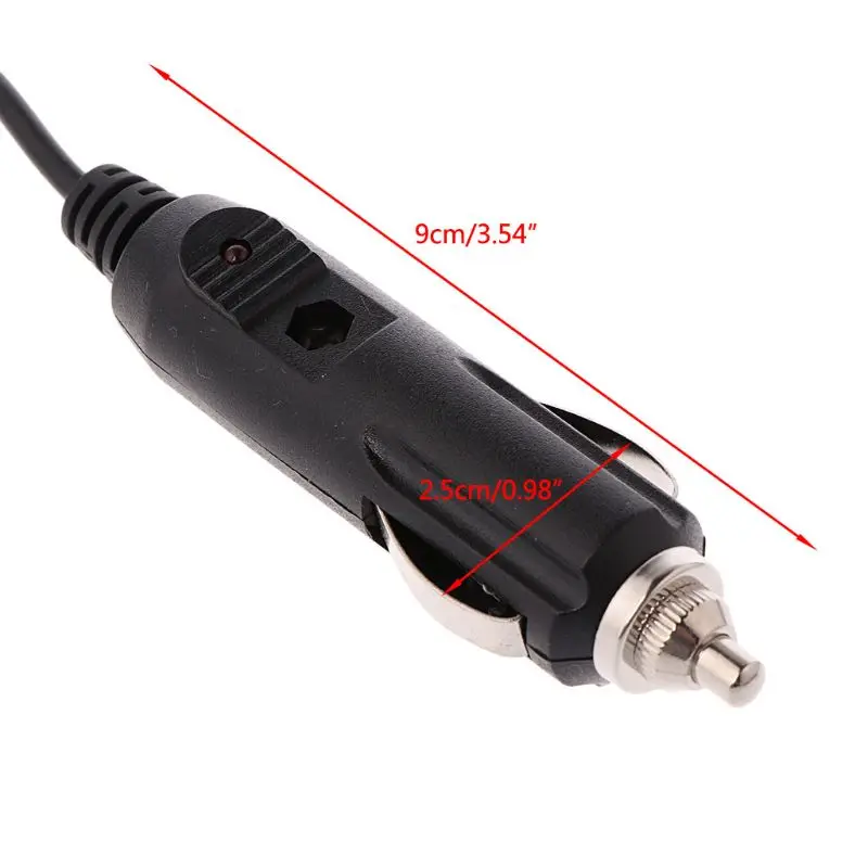 Cigarette Adapter Power Supply Cord 12 V 5.5 x 2.1mm Extension Cable