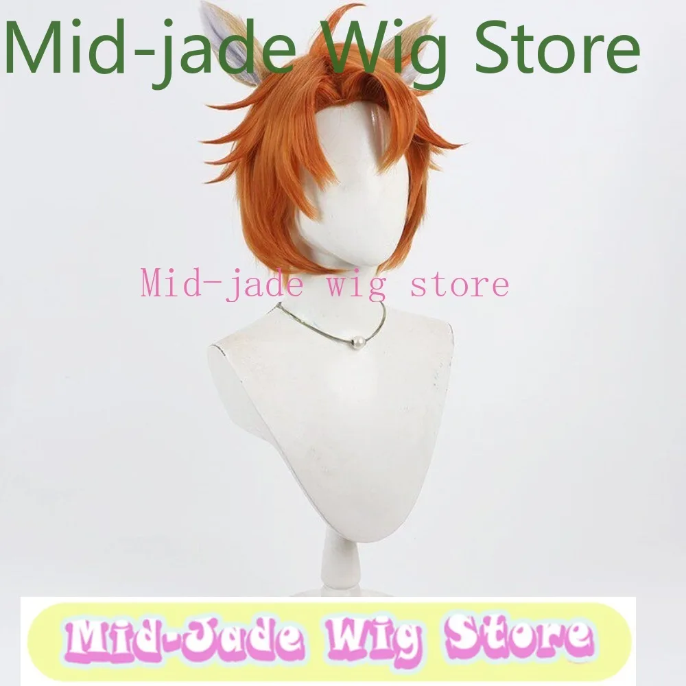 

GameTwisted Wonderland Cheka Cosplay Wig Mermaid Theme Short Hair Anime Costume Props Wig Heat-resistant Fiber