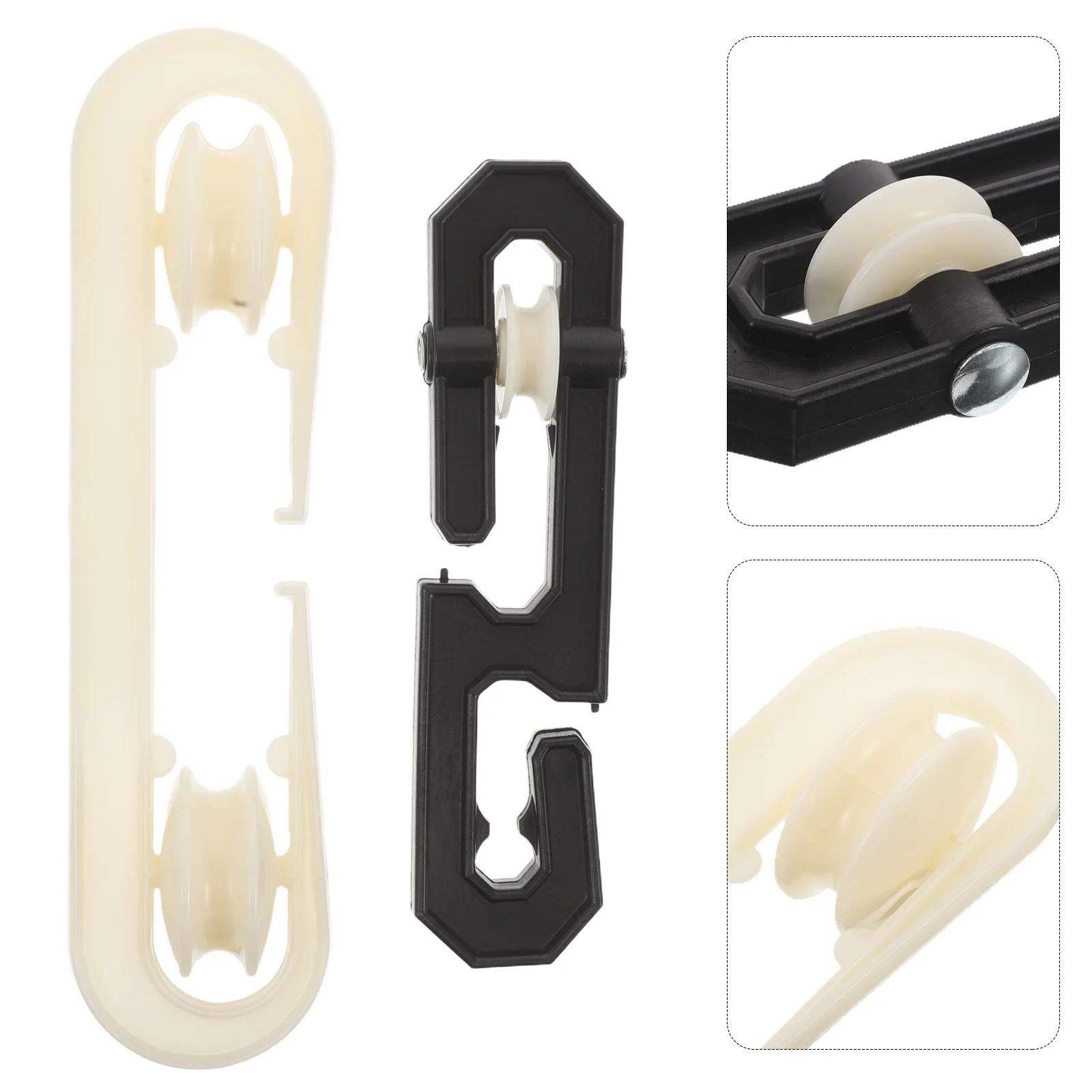 

2Pcs Clothesline Separator Plastic Spreader Nylon Wheel Divider for Laundry Balcony Outdoor Clothes Rack Cable Organizer