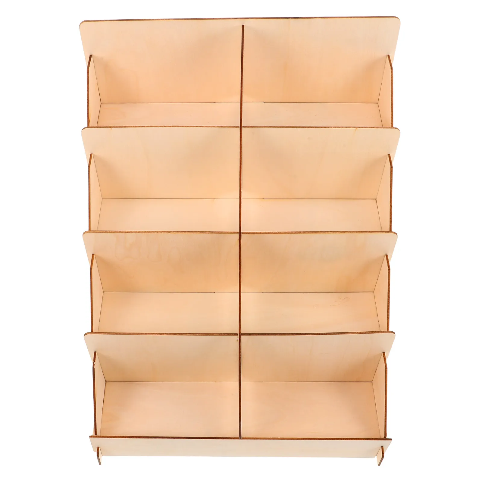 

Деревянная подставка для открыток, многоуровневый настольный органайзер из натурального дерева, держатель для открыток и визиток, для прилавка, для розничной торговли