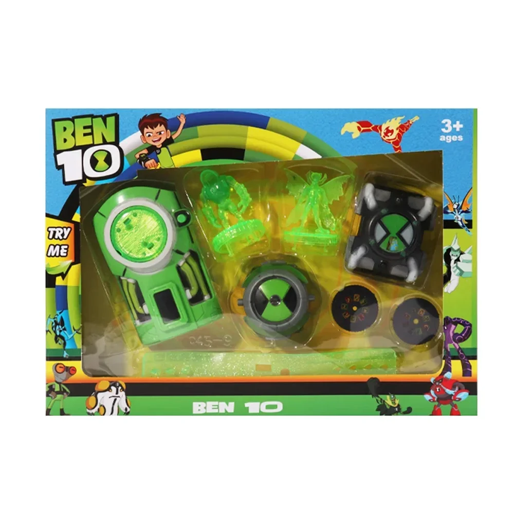 BEN10 Omnitrix Ben Tennyson Projection Watch Cartoon Transformation Device Sound Light Figure Children Christmas Toy Gifts