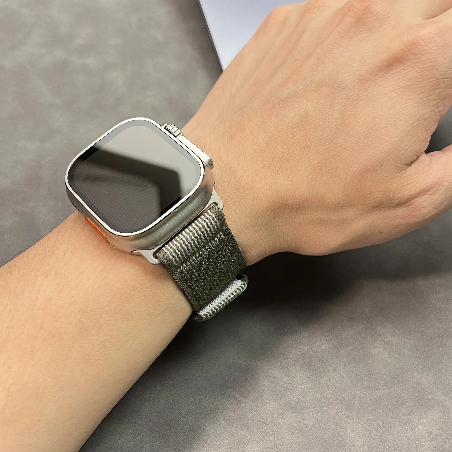 Trail Loop Nylonarmband für Apple Watch Ultra 3 2 49 mm/11 10 46 mm 42 mm Sportarmband iWatch 9 8 7 6 5 SE 3 45 mm 44 mm 41 mm 40 mm – Detail 15
