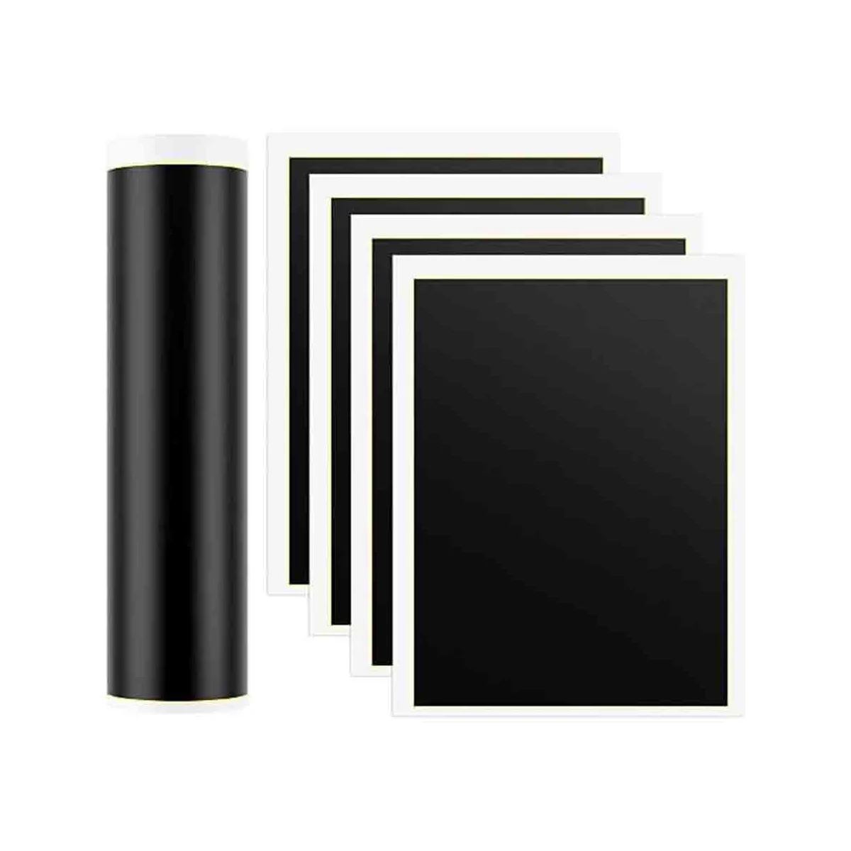 4 PCS Black Laser Engraving Marking Paper, 39X27cm Laser Color Engraving Paper for Metal, Glass, Ceramics