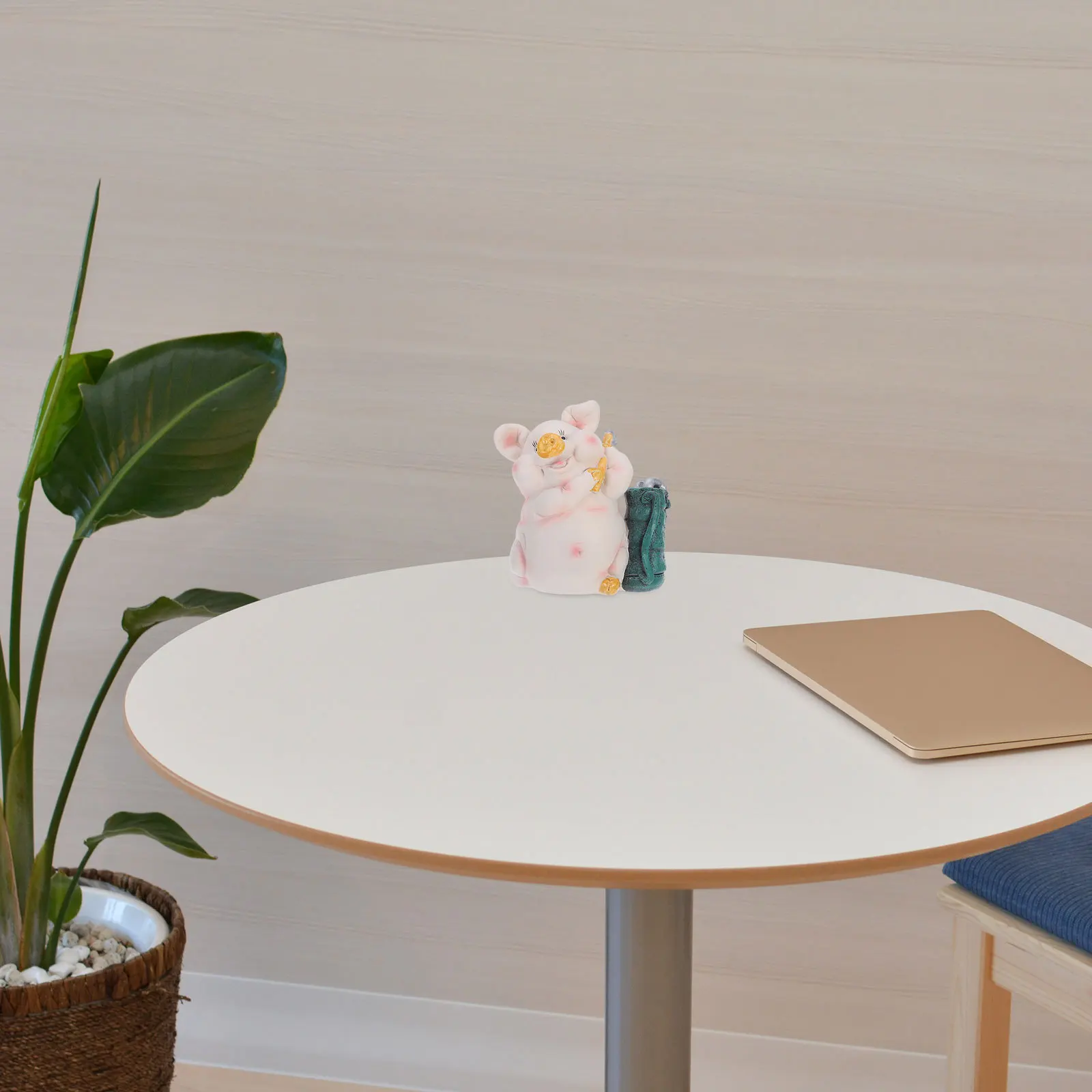 かわいい豚の形をした貯金箱、樹脂製の貯金箱、子供の誕生日パーティーの記念品、装飾的な貯金箱、コインや現金を入れる箱、豚の形をした貯金箱