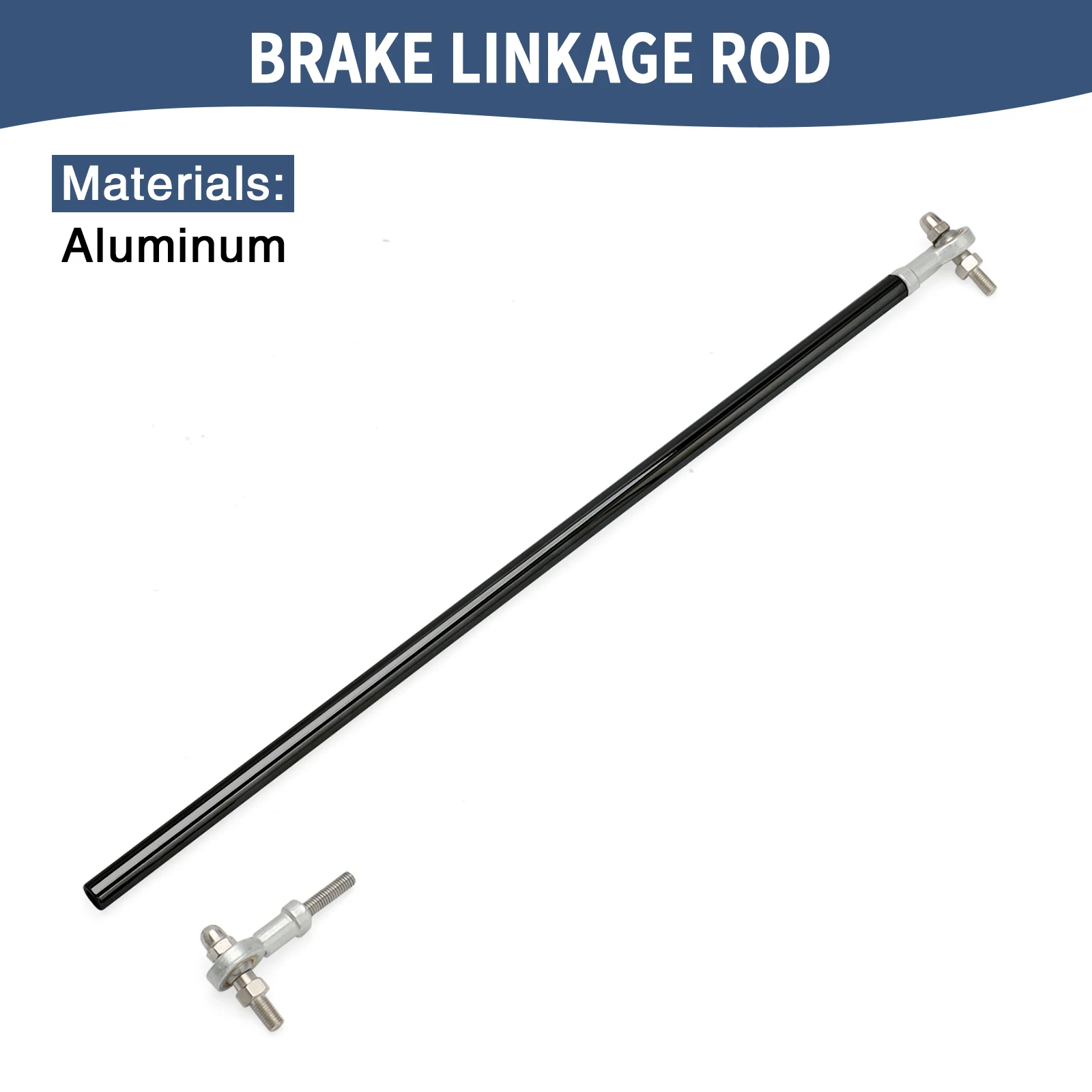Brake Linkage Rod For Harley Sportster XL883 XL1200 2004-2013 Forward Controls – Black/Chrome Aluminum Direct Replacement view 2