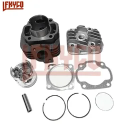 Motorcycle 47mm Engine Cylinder Head 50CC Piston Gasket Ring Kit Motor for Yamaha Jog 50CC JOG50 Motoblock ATV Equipment Parts