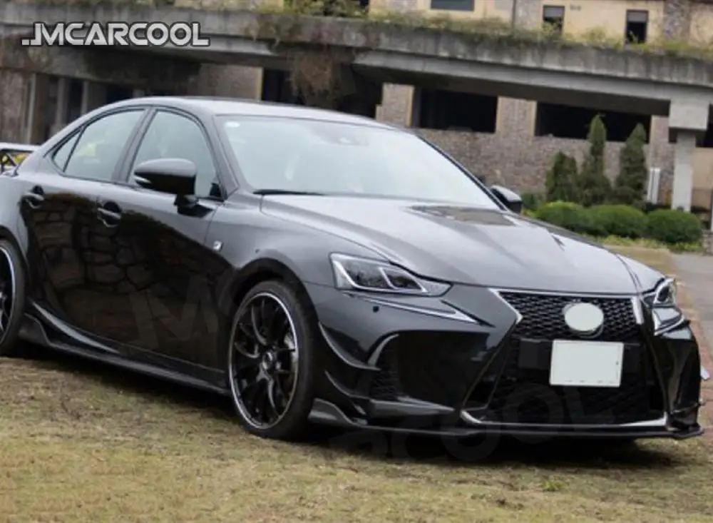 Carbon fiber Material Front Bumper Decoration Splitters for Lexus IS300 IS350 F sport Sedan 2017 2018 2019