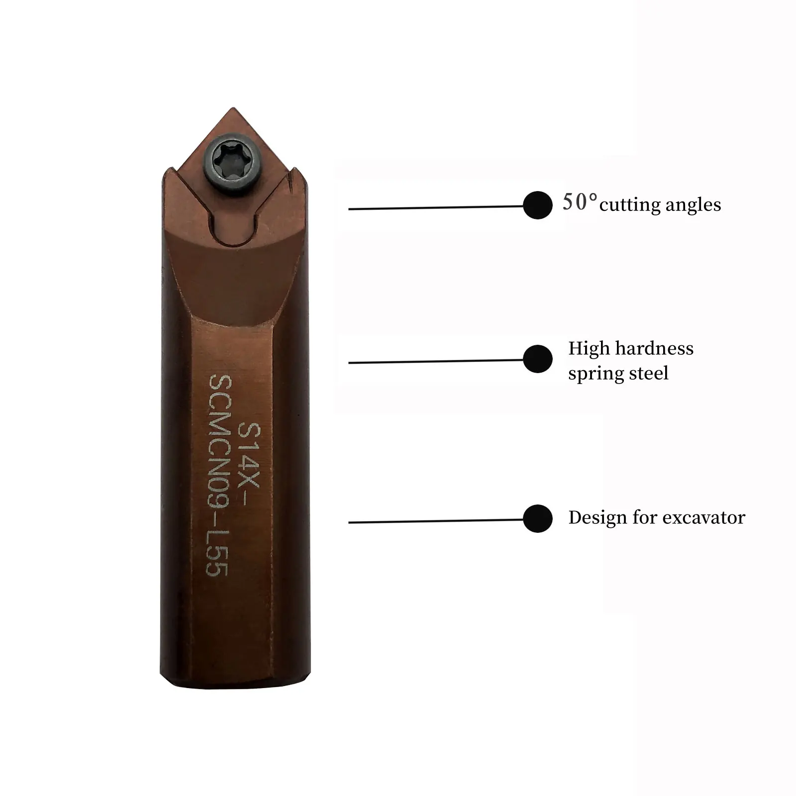 1/2 Metal lather S14X-SCMCN09-L55 Turning Tool holder+10pcs CCMT09T304 32.51 Carbide insersCNC for Excavator and Boring machine