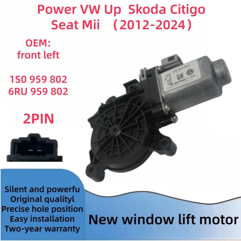 Voor VW UP Skoda Rapid Citigo SEAT Mii Raammotor 2012-2014 Linksvoor en Rechtsvoor 1S0959802 1S0959801 6RU959802 6RU959801
