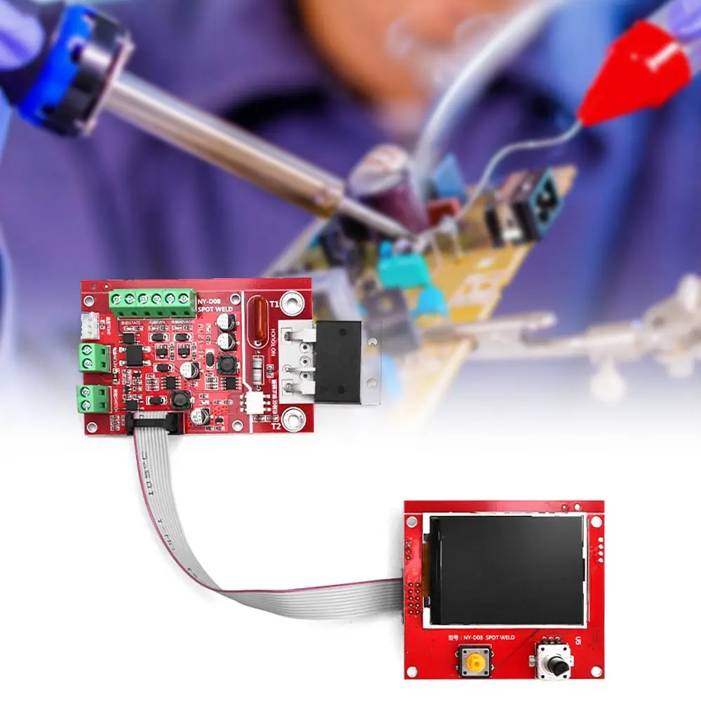 Temps de réglage du soudage par points numérique NY-D08 et contrôleur de courant, contrôleur de soudeuse par points, technologie de panneau, 100A