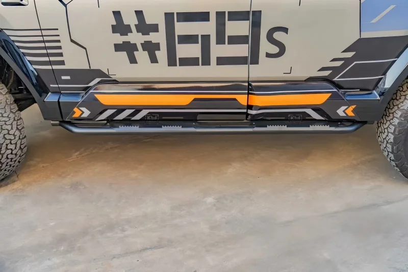 سيارة السيارات الجسم الجانب بار دواسة معدنية صالح ل BYD ليوبارد 8 تعديل السيارات سيارة الجانب بار على الطرق الوعرة دواسة سيارة الخارجي ترقية أجزاء