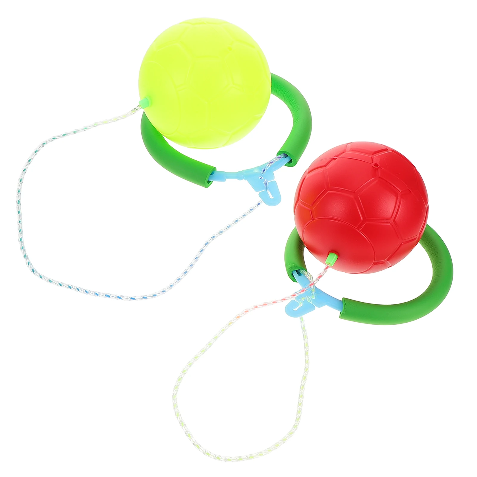 

2pcs Single-leg Spinning Ball Ankle Skip Balls Plastic Kids Bouncing Toys Foldable Family Fun Balance Training Exercise