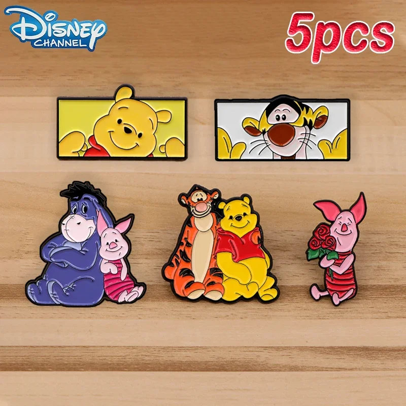 Disney Winnie The Pooh Enamel Pins Adorable Collectibles Featuring Pooh Tigger Eeyore Cartoon Backpacks Jackets Badge Gift