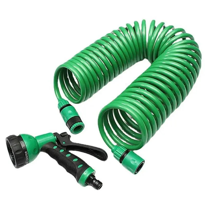 

AA63 HOT EVA Garden Telescopic Spring Tube Garden Hose Plastic Multifunctional Car Wash Water Sprays Sprinkler For Garden