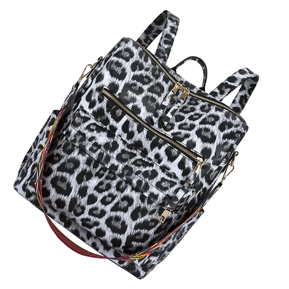 1 шт., студенческий рюкзак с леопардовым принтом, большая вместительная дорожная сумка, модная сумка для книг, рюкзак на плечо, школьная сумка, школьная сумка