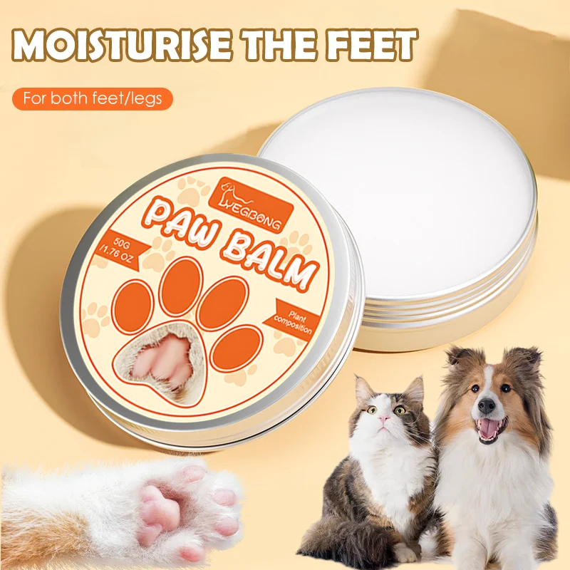 Dog Paw Balm and Nose Balm Lick Safe Paw Protector Moisturizes Soothes Irritated Paws   Lickable Balm for Pets Beauty Products