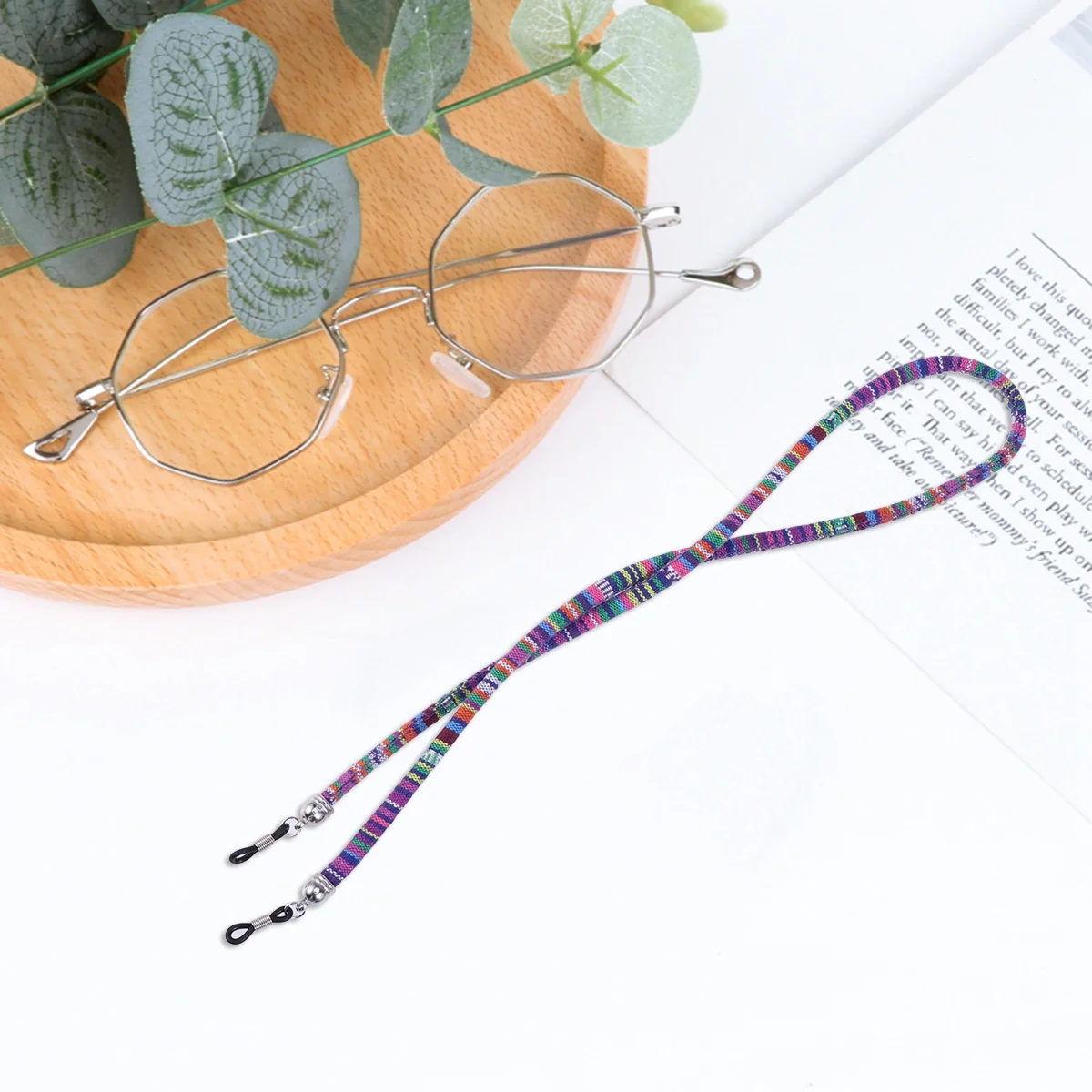 

Delicate Ethnic Style Anti-Loss Eyeglass Chain Soft Cotton Eyeglass Cord For Men Women Sunglasses Optical Frames Adjustable