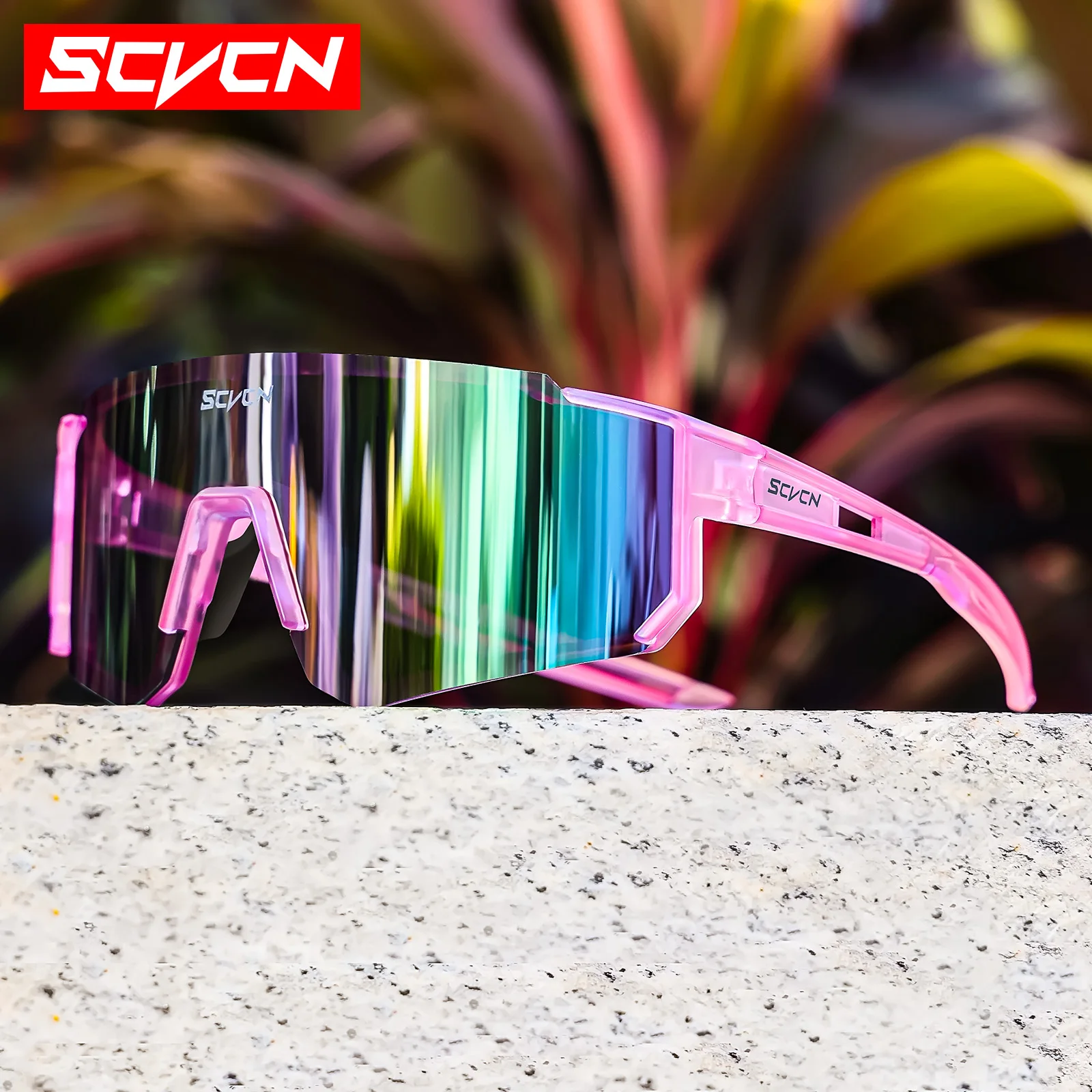 SCVCN New Outdoor Cycling Sunglasses Men Road Driving Bike Glasses Sports Mountain Climbing Women Bicycle Cycling UV400 Goggles