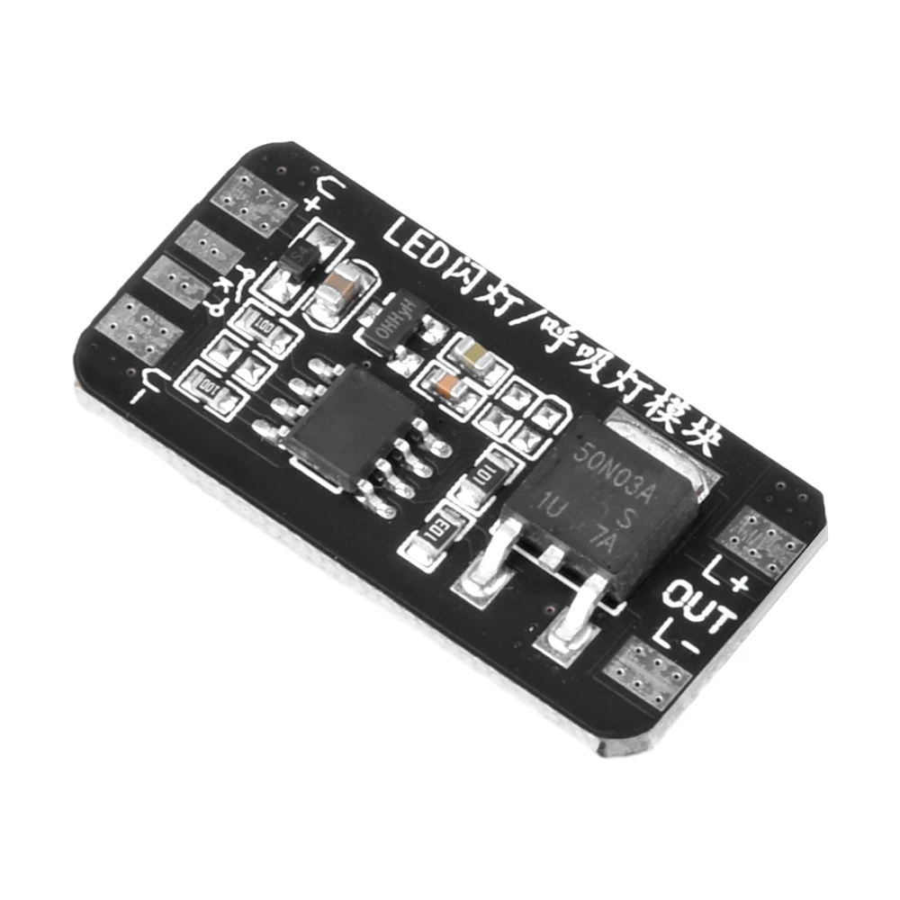 3-24V Breathing Light LED Module Slow/Quick Flashing Gradient Self Locking Jogging Light Controller Module Auto Dimmer Control