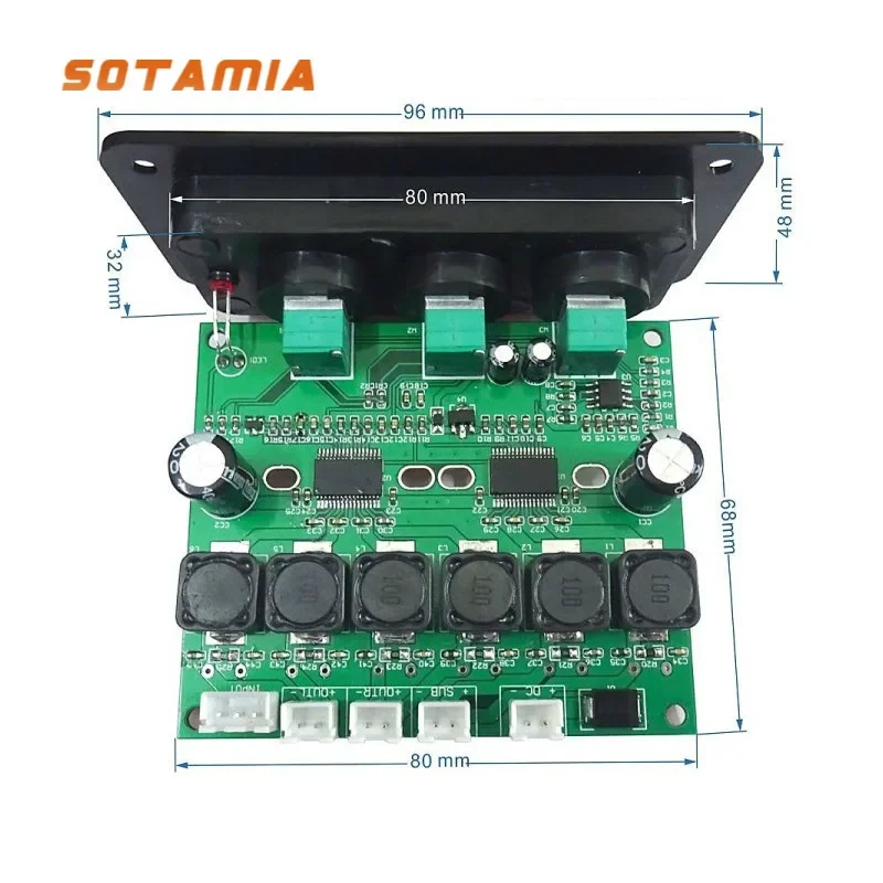 SOTAMIA TPA3118D2 Subwoofer Hifi Stereo Amplifier Audio Board 30Wx2+60W 2.1 Mini Amp Power Amplifier for Smart Home Amplificador