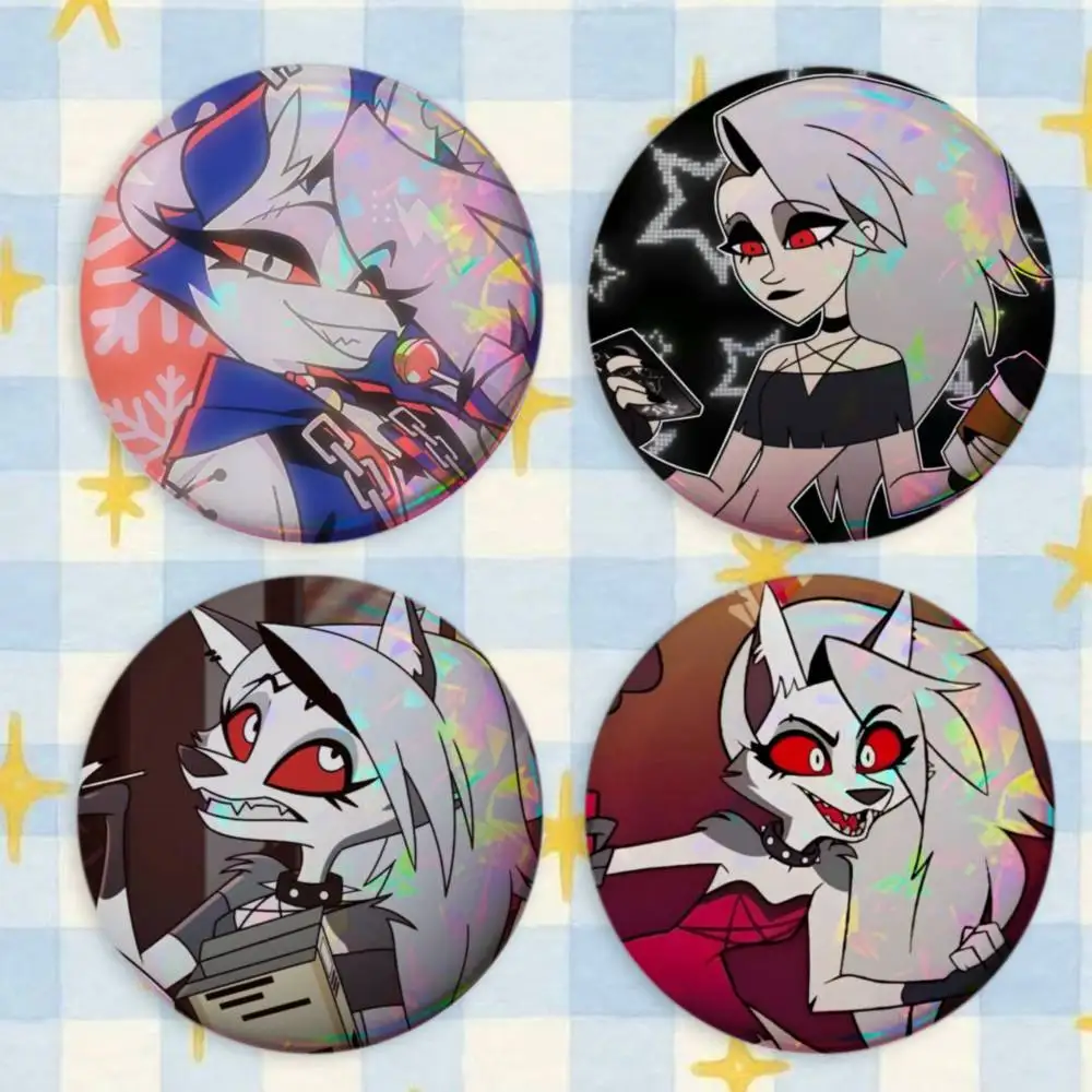 loona H-Helluva B-Boss Brooches Cartoon Badge Pins Backpack Hat Accessories Friend Gift