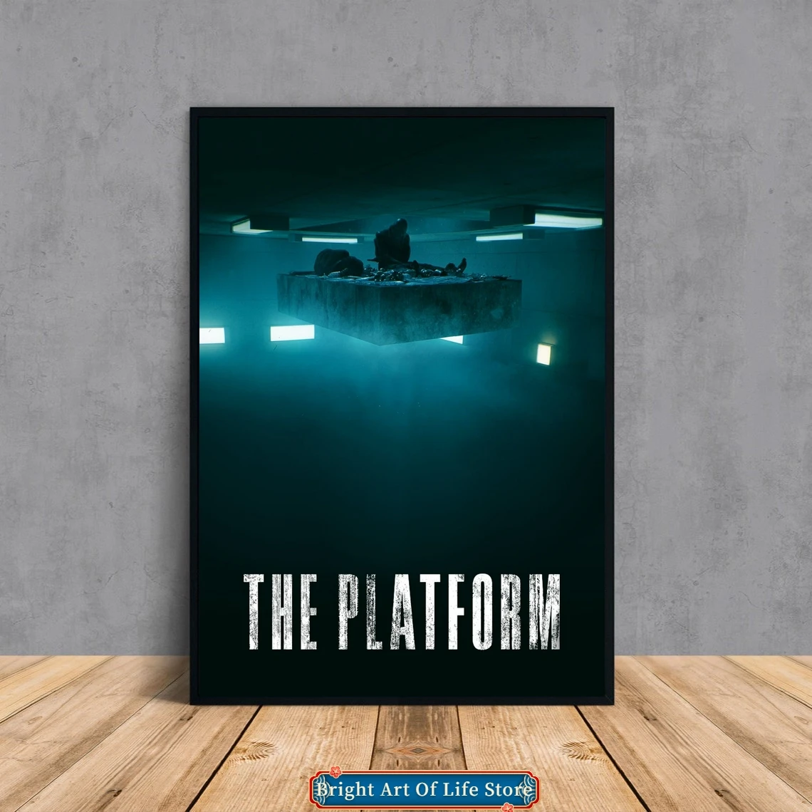 

Платформа (2019), чехол для плаката из фильма, фотопечать на холсте, Декор для дома и квартиры, настенная живопись