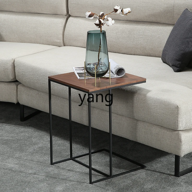 LH creative sofa side cabinet, living room side table, wrought iron phone, small coffee table, movable square table
