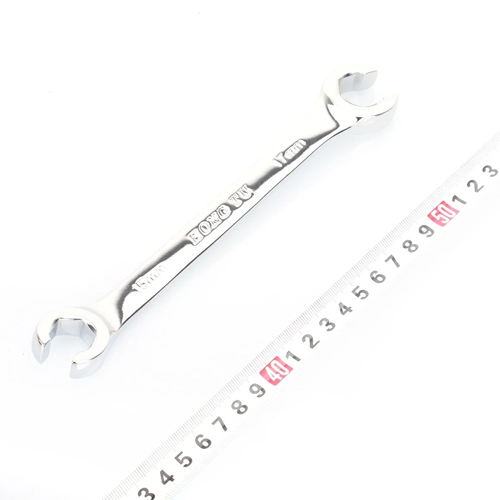 Imagem -06 - Chave Chave de Porca Alarme Chave de Tubo de Óleo Multitool de Alto Torque Polonês de Espelho 15x17 16x18 mm