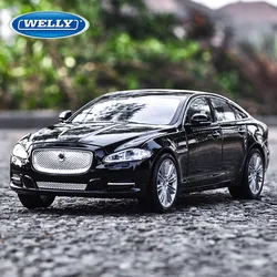 Welly 1:24 2010 Jaguar XJ Alloy Car Model Simulation Car Decoration Collection Gift Toy Die Casting Model Boy Toy