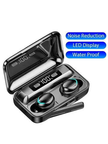 F9 Wireless Earphones LED Dislpaly Binaural TWS Wireless Bluetooth Headset Waterproof Noise Reduction Bluetooth Headphones