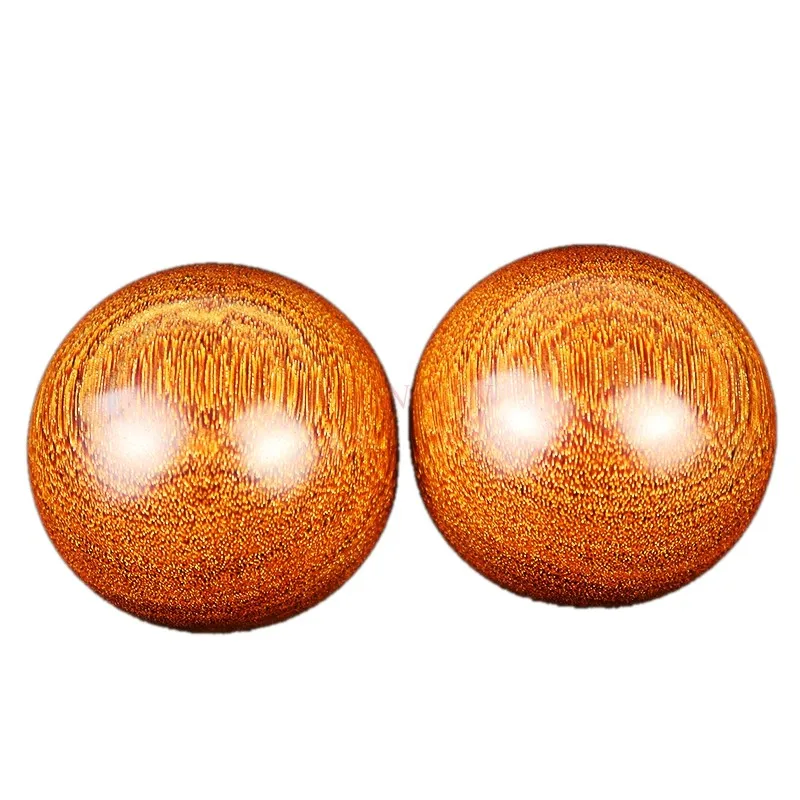 

Gold red sandalwood handball health ball gold silk sandalwood elderly fitness ball solid wood solid fitness handball to play