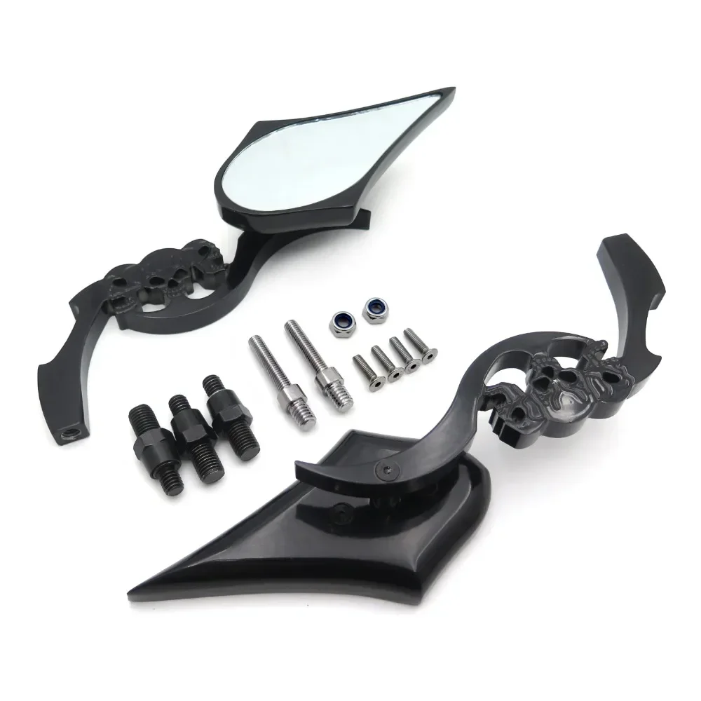 مرايا شفرة جمجمة مخصصة لسوزوكي GSXR 600 1992-2007/ 750 1991-2007HONDA CBR CBR600 Yamaha Kawasaki ما بعد البيع باللون الأسود