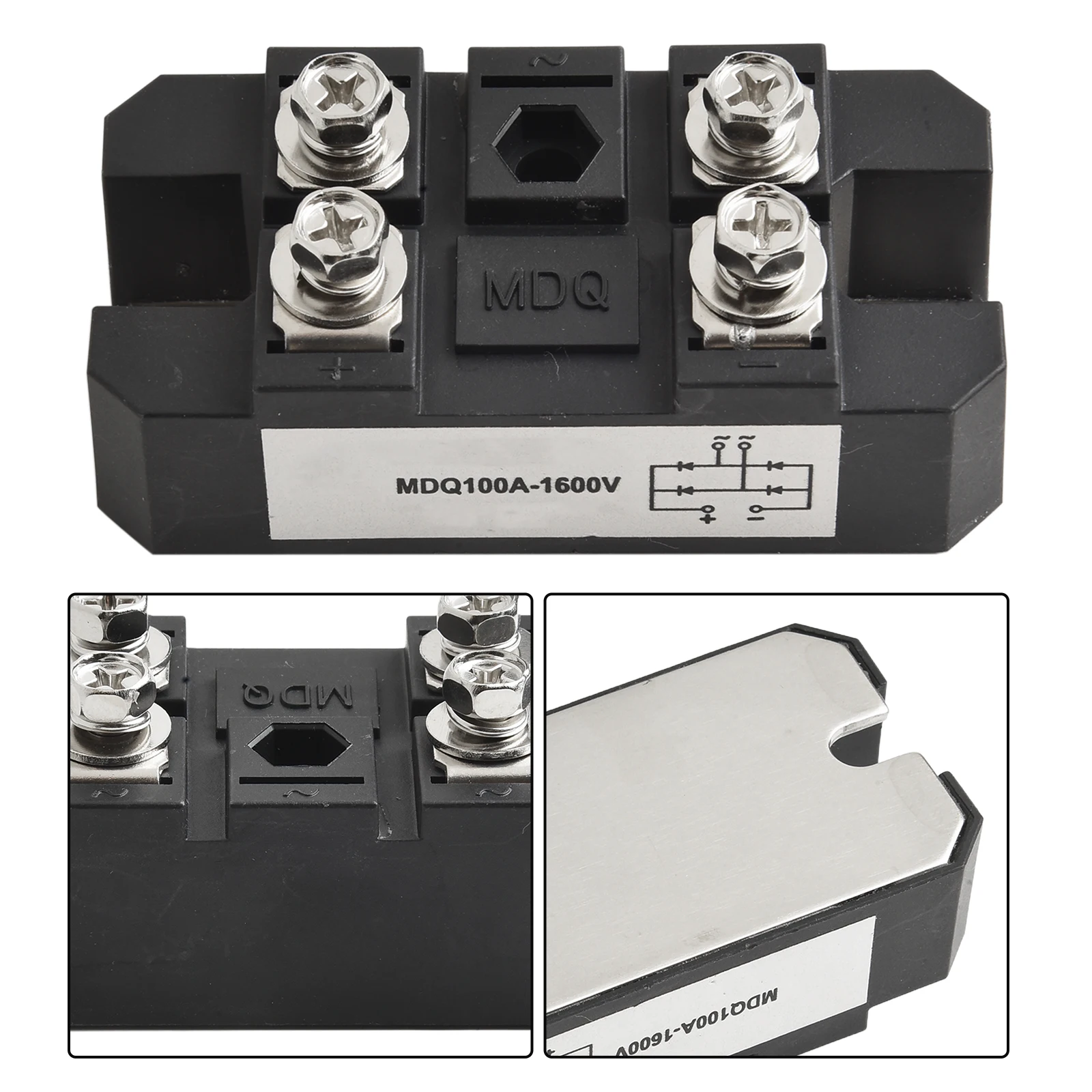 100A 150A 1600V Single Phase Diode For Bridge MDQ Series Metal Enclosed High Power For Industrial Power Supply Conversion
