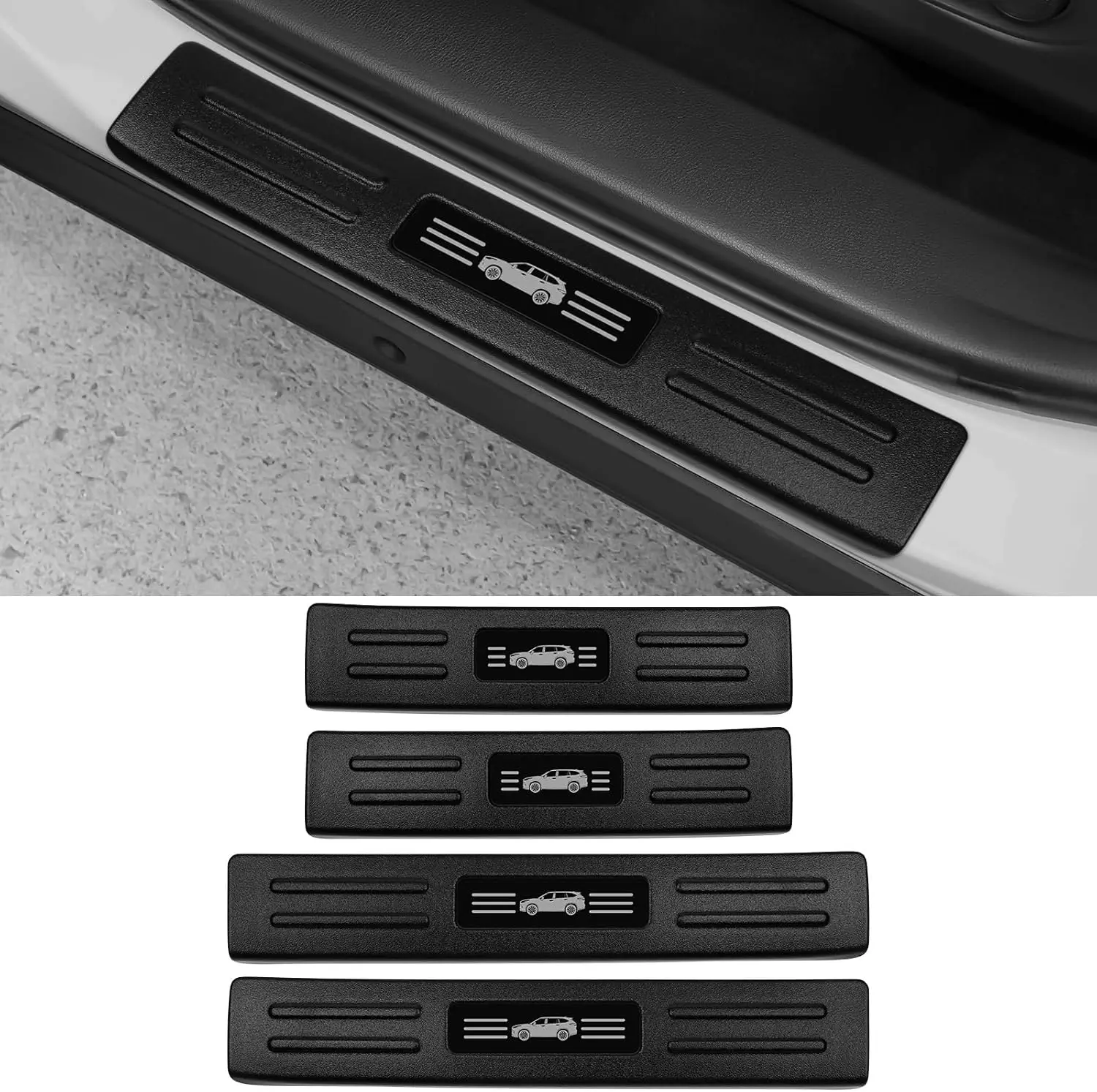 

Door Sill Guard for 2020-2025 Toyota Highlander Accessorie ABS Material Door Sill Protector Decorative(Nor for Grand Highlander)
