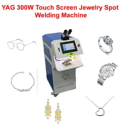 Saldatrice a punti per gioielli con Touch Screen Super Power 150J LY Mini YAG Laser 300W Micro saldatura Laser per catena in argento dorato