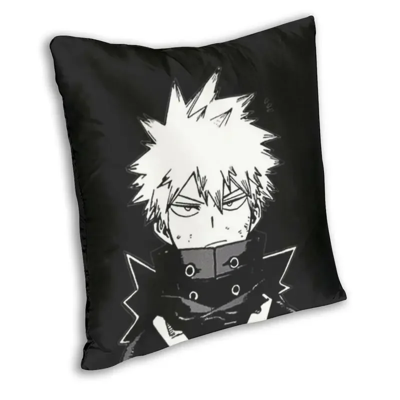 Poszewka na poduszkę mojego bohatera akademickiego Katsuki Bakugo ozdoba sofy japońskie Anime Manga MHA kwadratowa poszewka na poduszkę 40x40cm