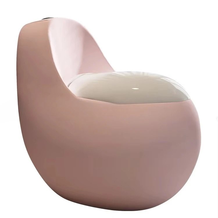 

Egg-shaped toilet Multi-color matte pink Unique creative ceramic integrated
