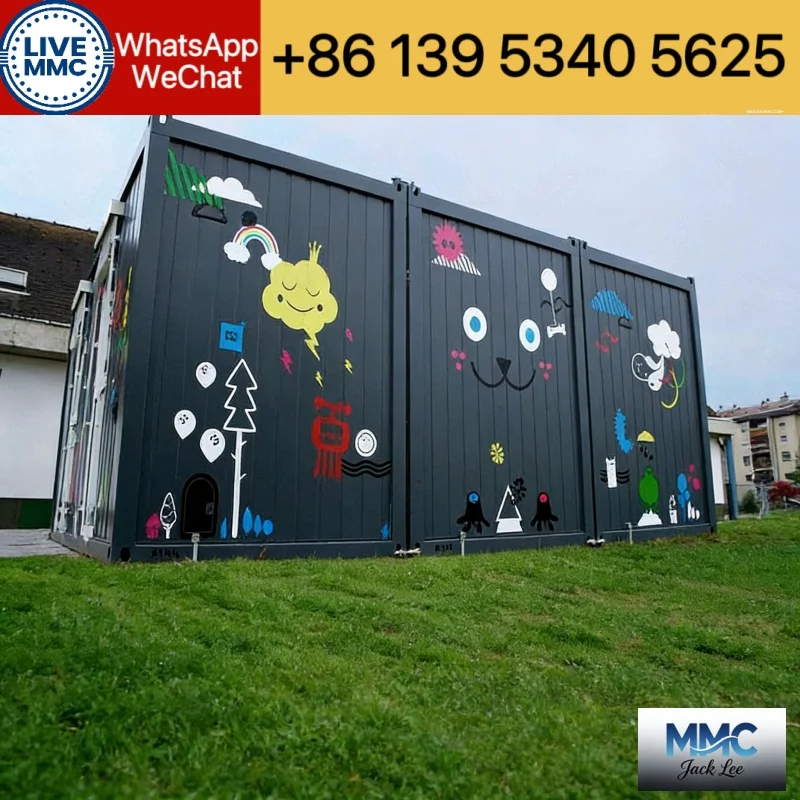 20ft 30ft 40ft Folding Container House Four-Bedroom Luxury Prefabricated Modular House Mobile Long-Life Waterproof Container