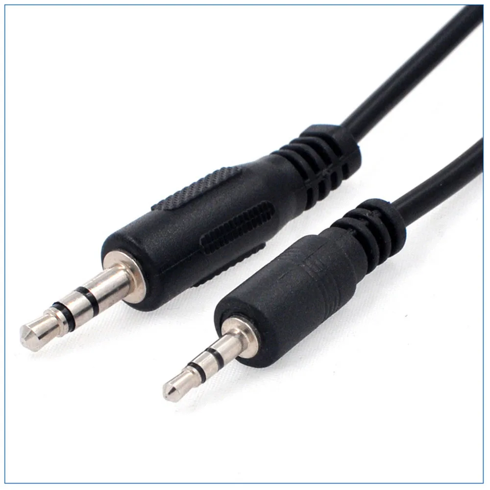 3.5mm Male to 2.5mm Male Car Auxiliary Audio Headphone Connector Adapter Cord Cable for Apple, Android Smartphone, Tablet MP3