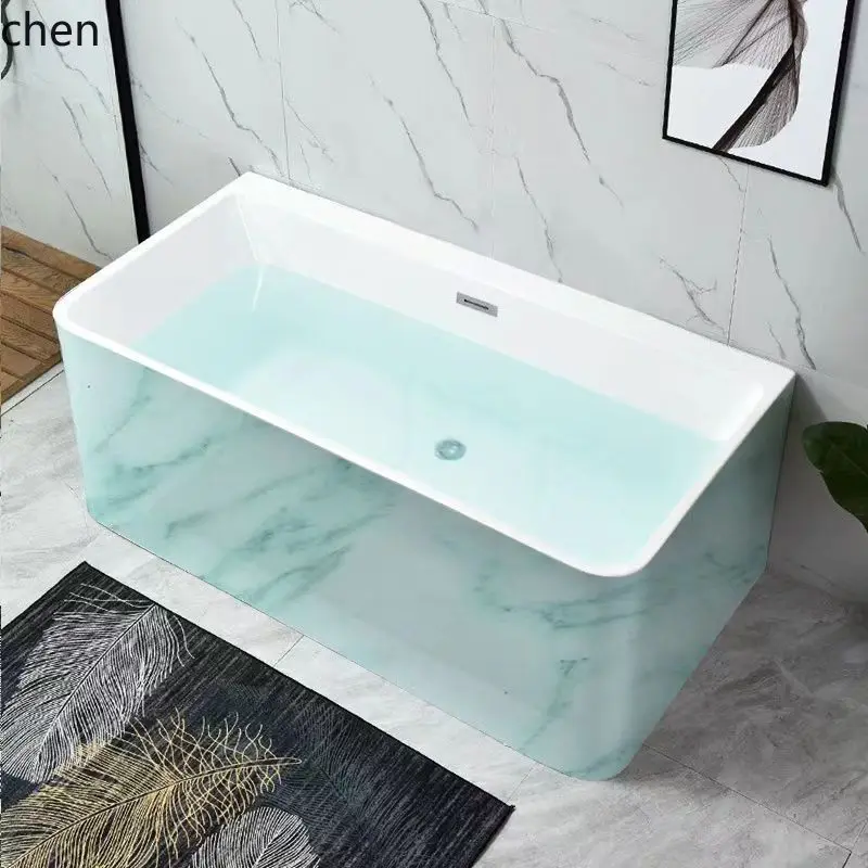 ZML Acrylic Bathtub Integrated Surf Massage Constant Temperature