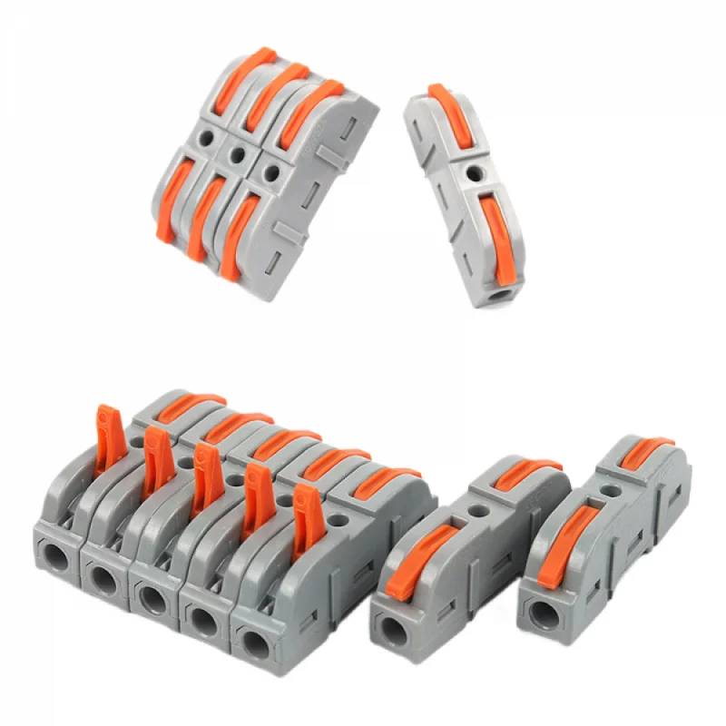 For Home Electrical Wiring 34 PCS Boxed Lever Wire Connectors, Quick Splice Reusable Terminal Block