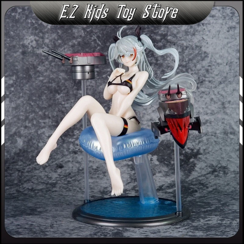 New Azur Lane GK Action Figures Swimwear Prinz Eugen Pvc Model Doll Beautiful Girl Collection Model Desktop Decoration Toy Gift